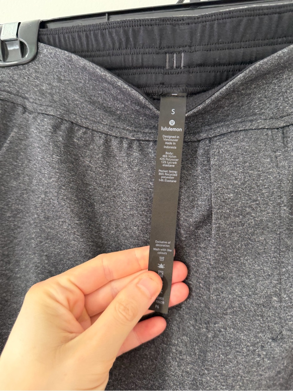 NWT Lululemon Intent Jogger *30" in Heathered Black Size Small Track Pants - Picture 8 of 16